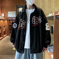 字母炸街工装夹克男潮牌宽松ins情侣上衣W016P52，男装夹克，星座1116-2