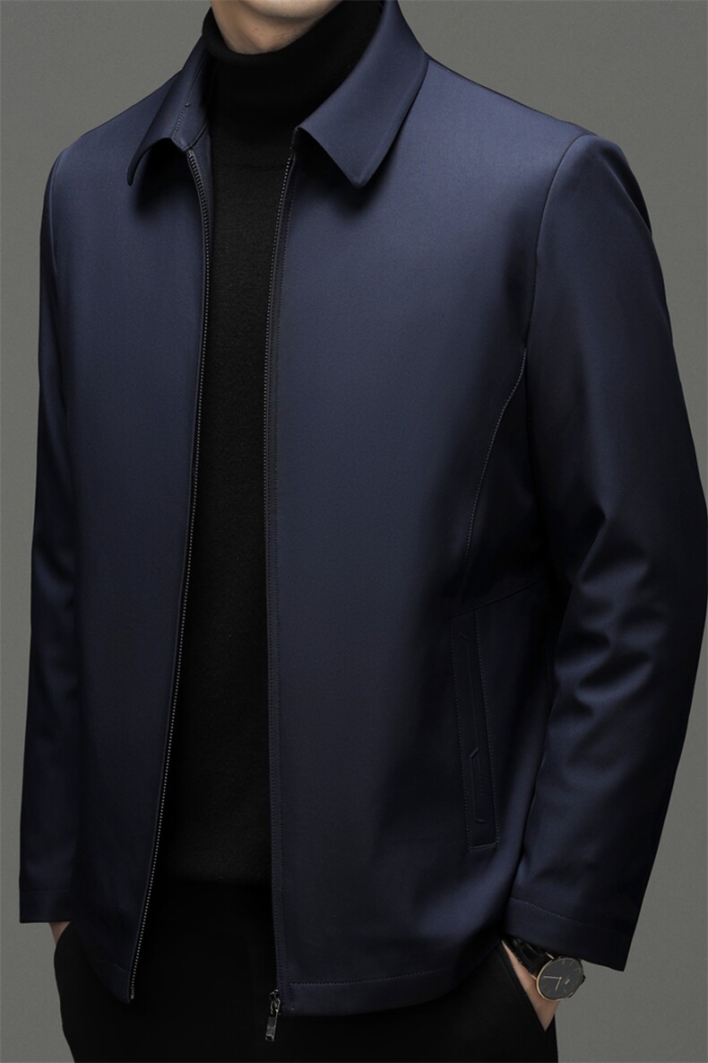 中年男士水貂毛领休闲棉服冬季新款加厚保暖上衣可脱卸内胆外套,男装棉衣,电商B212（原钱塘6029）