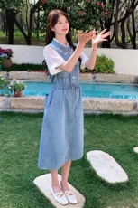 夏季牛仔连衣裙中长款女，女装连衣裙，浙宝069