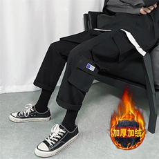 加绒2020男休闲裤束脚裤运动裤九分裤工装裤1269特批40加绒50，男装休闲裤，星座718-1