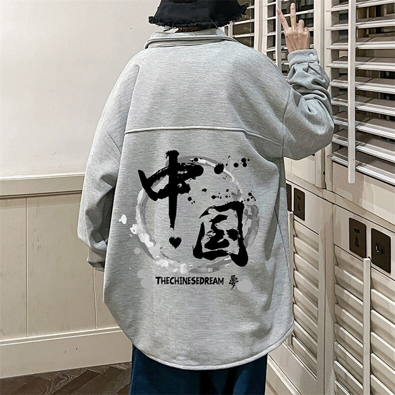 控58加厚加绒衬衫男大码长袖衬衣男外套HC79134-P38加绒款-P48,男装衬衫,电商A040