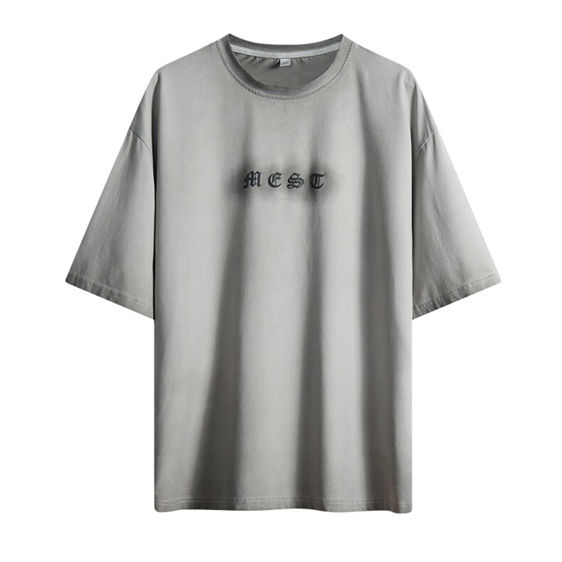 夏季新款短袖潮牌纯棉手感落肩胖子宽松T恤TC3127-P33控48,男装T恤,星座717