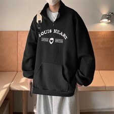 男春季新款立领套头卫衣Y41P55图片