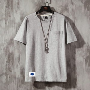 DX24061-P25大口袋百搭短袖t恤男大码半袖体恤上衣服