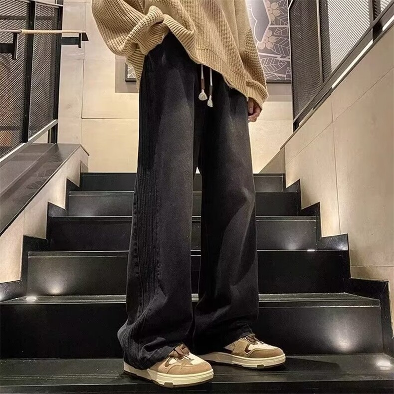 1506-1/K88131/P43美式复古牛仔裤男女直筒高街痞帅宽松秋冬裤子,男装牛仔裤,星座1506-1