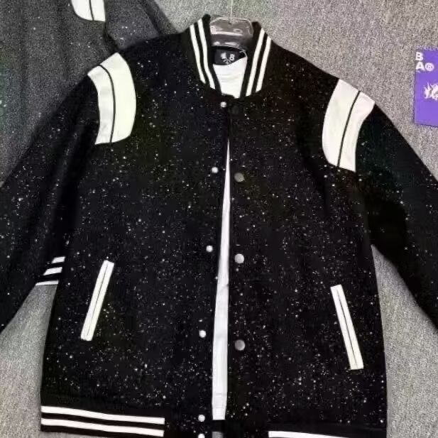 【现货】DM500-特批55秋季新品满天星小香风网红流行棒球服外套潮,男装夹克,星座603-2