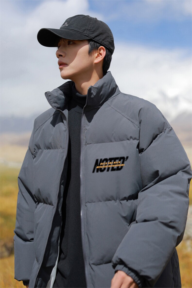 2024冬季新款cityboy大码印花立领棉衣M-5XHM24549-6-特P50,男装棉衣,电商A022