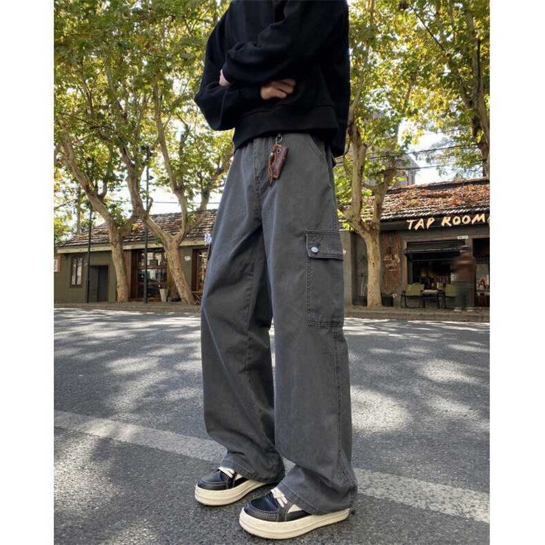 2025春季新款美式复古水洗做旧宽松休闲工装裤B315-K849-p75控98,男装休闲裤,电商B315