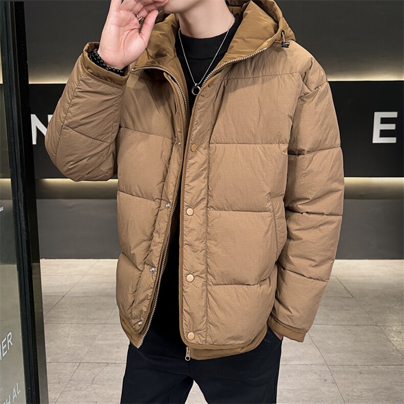 日系复古假两件连帽棉衣男冬季宽松情侣冬季棉服M0829-P103,男装棉衣,星座308B-2