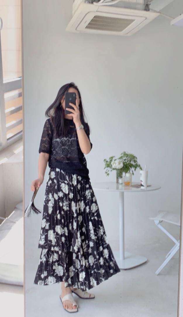 拼接花色半裙。，女装半身裙，是爱 SHI AN