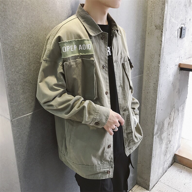 男士工装夹克衣服休闲日系宽松2021春装新款外套DS335TP80,男装夹克,电商A102