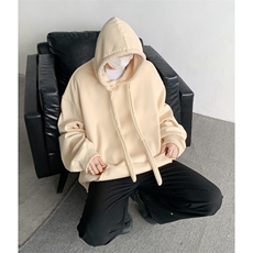 8XL-M加绒连帽卫衣加厚大码美式重磅硬挺上衣外套秋冬WY9101/P60，女装短外套，电商B238