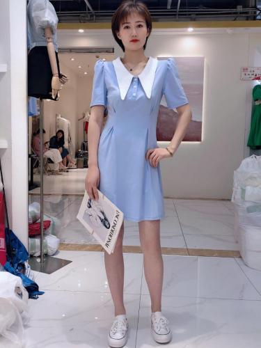 2021夏季新品时尚连衣裙,女装连衣裙,迷吉meeggle