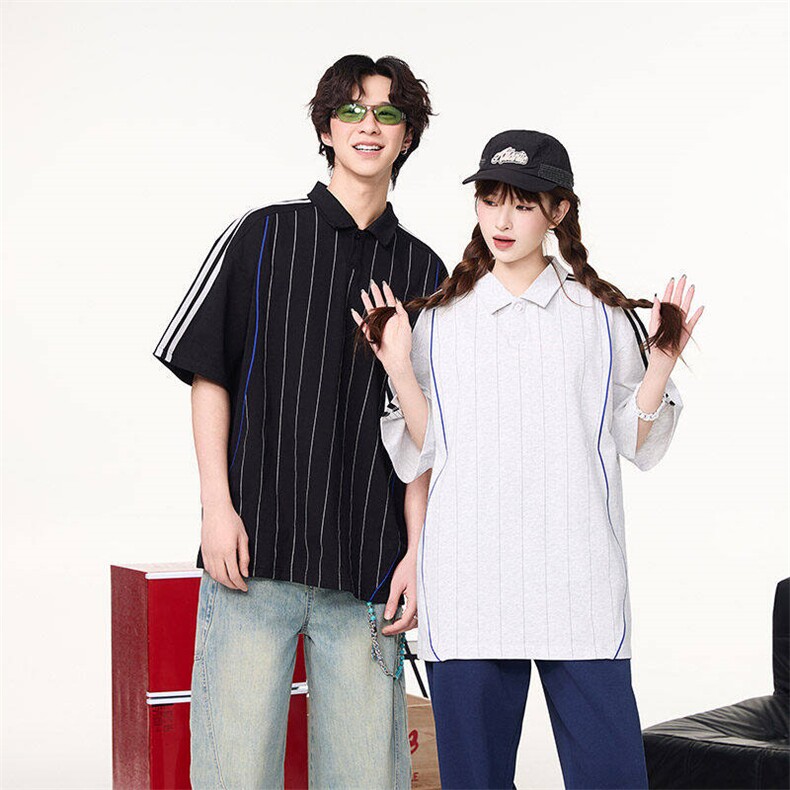 2025夏季新款五分袖POIOT恤男百搭速干衣情侣翻领打底衫，男装Polo衫，星座1206（原A206）