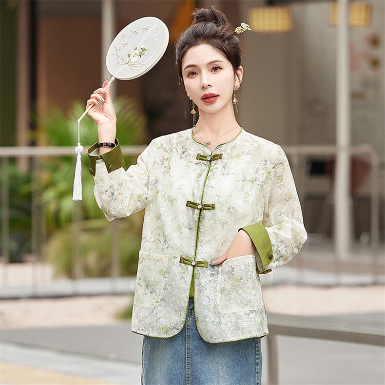 新中式国风防晒衣女夏季小个子宽松薄款复古刺绣镂空蕾丝开衫外套,女装防晒衣,难舍钰依