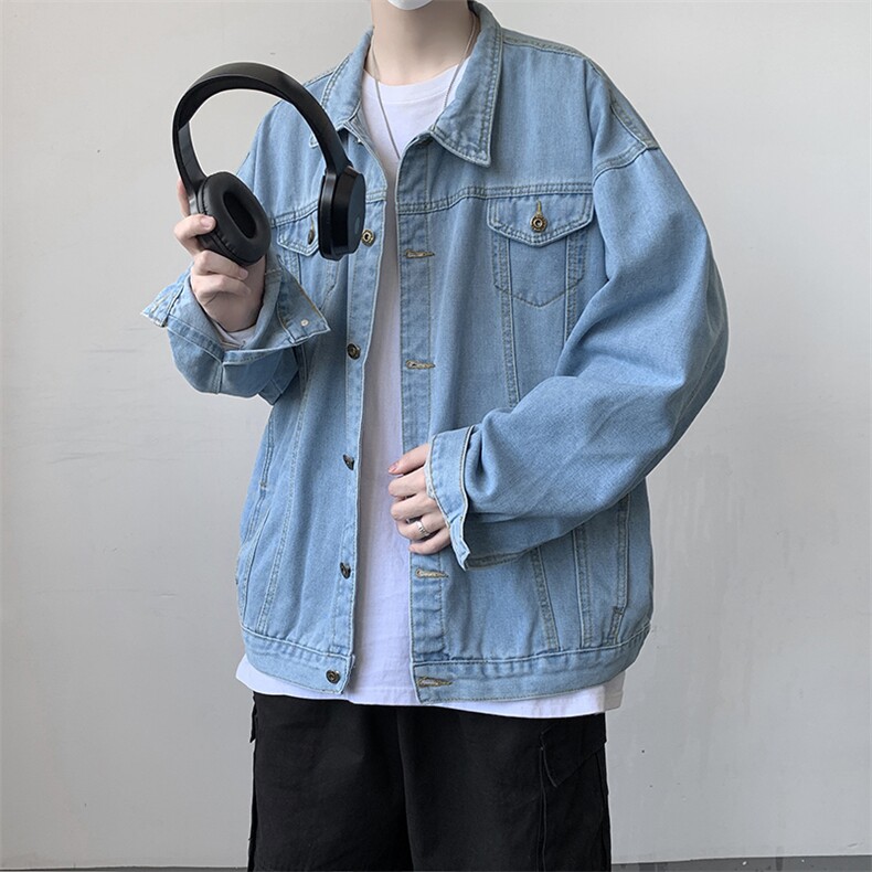 牛仔夹克男大码牛仔外套男茄克NJ77379-P60,男装夹克,电商A040