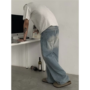 现货！！！蓝色水洗牛仔裤休息裤子RM2042-P55，男装牛仔裤，星座1005-6