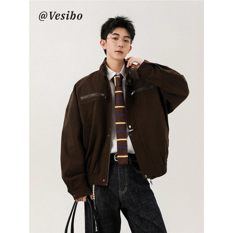 1506A/G2-JK85770/P84美式巴恩风立领工装夹克男女秋季百搭外套，男装夹克，星座1506A