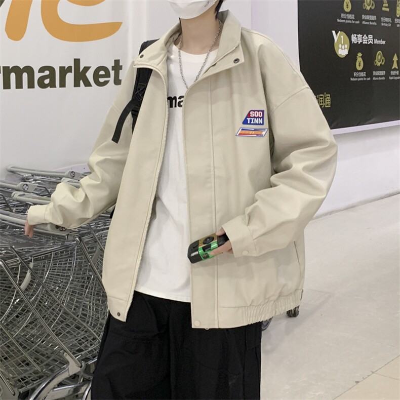 潮流夹克潮男春季翻领皮衣夹克J11P70，男装夹克，星座1116-2