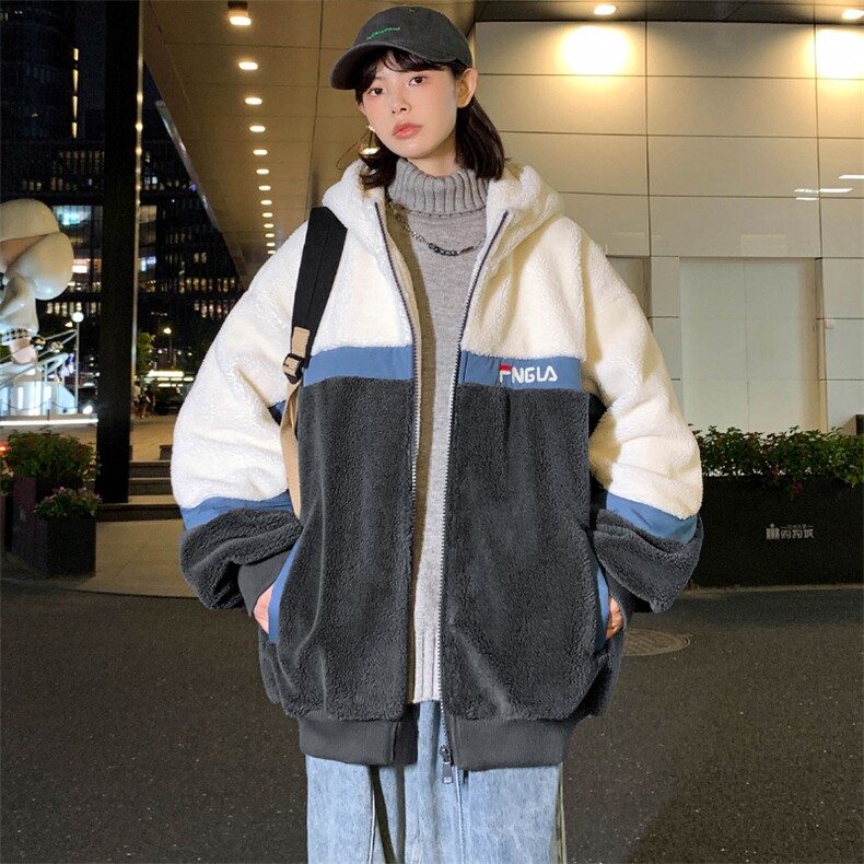 2024冬上新加绒加厚棉衣羊羔绒百搭连帽外套男女986-P110控价158,男装棉衣,电商A441-1