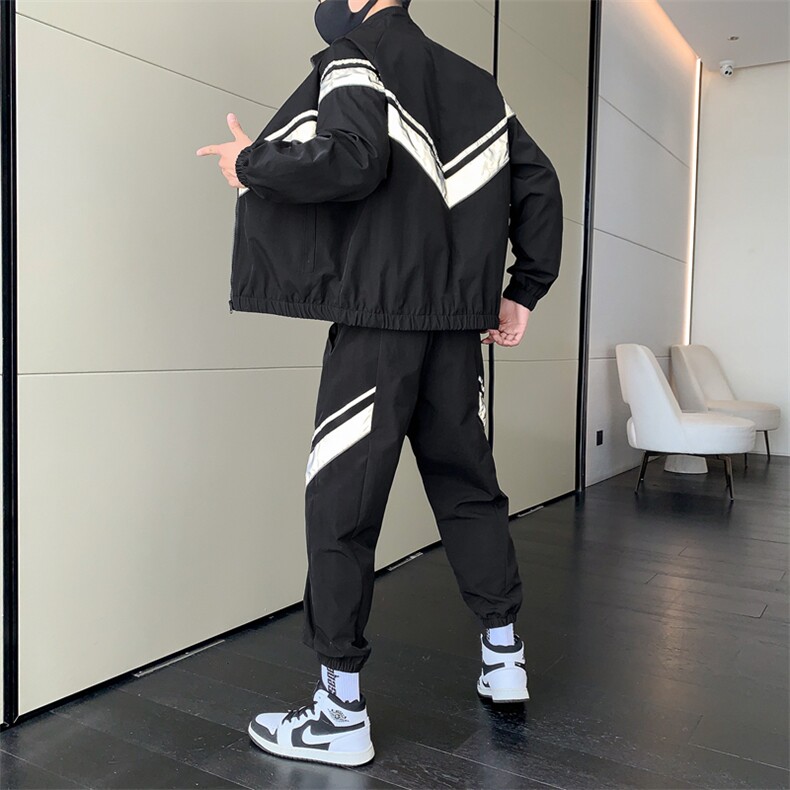 秋季新款两件套装男潮牌休闲运动衣服一套潮流韩版TZ0502-P110,男装休闲套装,星座308B-2