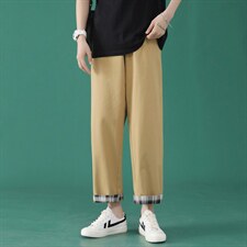 宽松2024年新款中性韩版潮流裤子K615特批P35，女装休闲裤，星座718-1