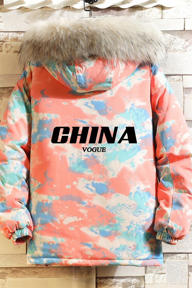 MC49001-P135大毛领迷彩衣男大码加厚服男袄子砖墙挂拍,男装棉衣,电商A040A