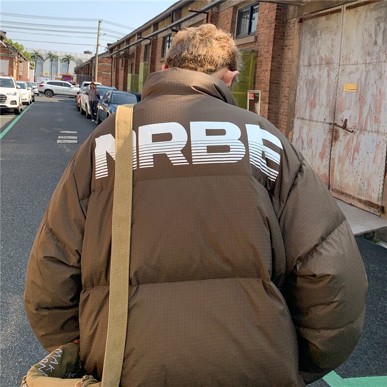 美拉德冬装潮设计感格子立领羽绒棉服情侣棉衣外套男H917P118,男装棉衣,电商A341