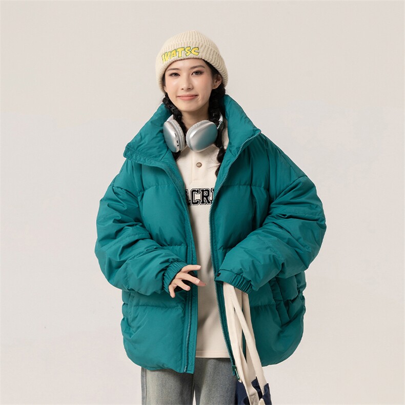 新标90白鸭绒简约休闲立领外套纯色潮流加厚羽绒服ESY0214-P198,男装羽绒服,电商B306