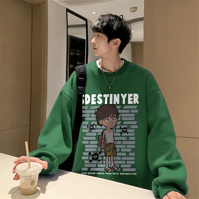 抖音供货、复合重磅360克现货圆领卫衣宽松D223A-YL2325-特P28,男装卫衣,电商019-1