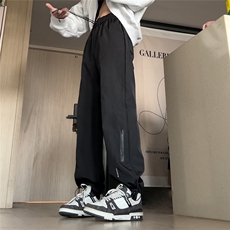 春秋冬男女新款美式高街重磅设计款冲锋裤宽松直筒束脚机能裤子，男装休闲裤，星座506A