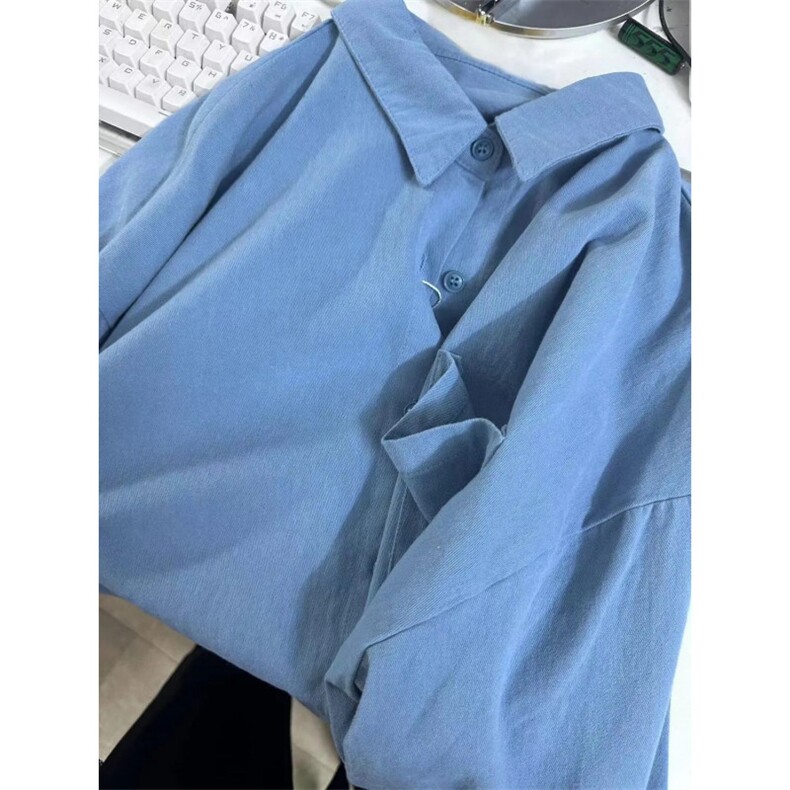 水洗纯棉小清新宽松百搭衬衫ZC999-P36,男装衬衫,星座313A(原308A-2)