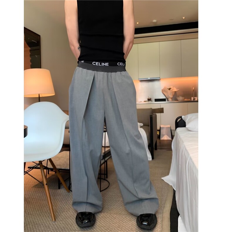 潮流日系百搭原宿流行简约慵懒时尚新款西裤气质XK41-P51，男装西裤，星座208-5