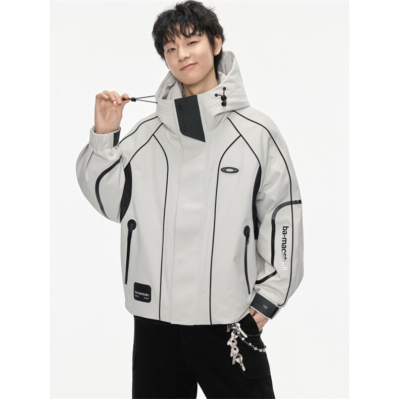 美式加厚保暖羽绒服男女冬季重磅潮牌情侣外套复古机车风719，男装羽绒服，电商A234