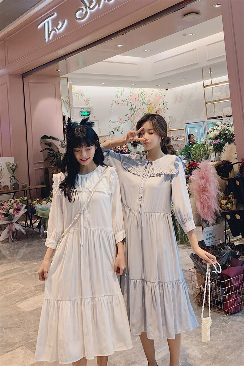 主推款，19新款小众超仙连衣裙8306-850p95控138,女装连衣裙,Mushroom