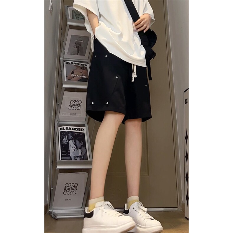 夏季港高街铆钉工装短裤直筒运动5分6分短裤DK8491-P32【特价】,男装牛仔裤,电商A007