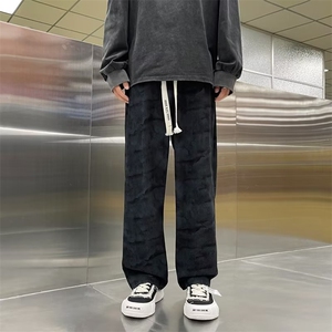 春秋潮休闲裤扎染宽松型男直筒运动裤长裤时尚潮牌1170 P38图片