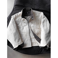 高品质低退货水洗外套男棒球服美式高街工装夹克513AJK2501P77，男装夹克，星座513A