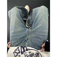 青春流行ins男直筒水洗牛仔裤Y9057P43，男装牛仔裤，星座1116-2