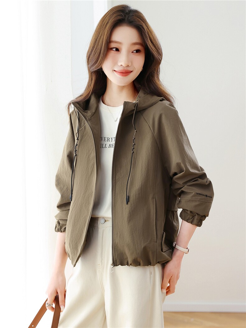 现货！现货！2026春季新款时尚宽松休闲短款外套女,女装短外套,以桐