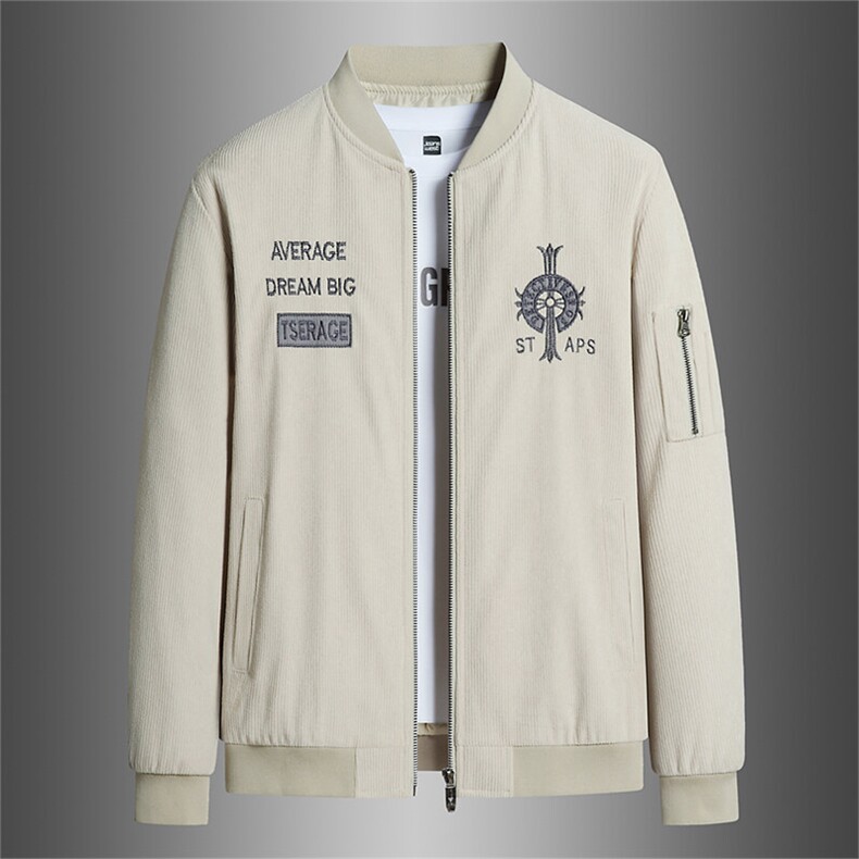 主推大码M-8XL胖子修身潮流烫花夹克XZ613B-9817-P85小码75，男装夹克，星座613B