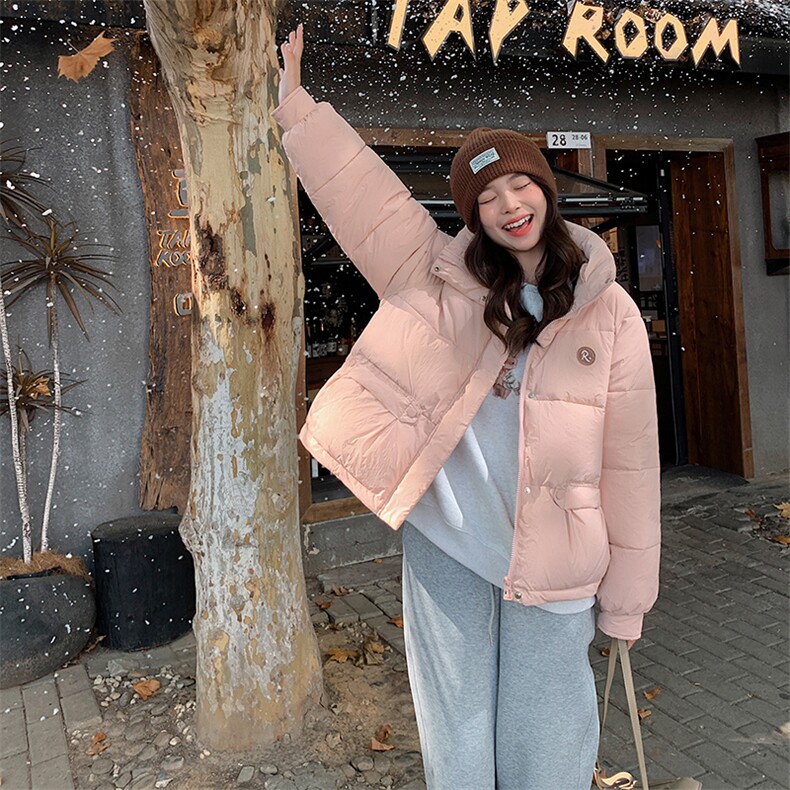 2023年冬季可爱甜美小个子短款棉服面包服外套女，女装棉衣/棉服，辉之琳