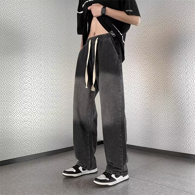 青春流行ins男直筒水洗牛仔裤P42，男装牛仔裤，星座1116-2