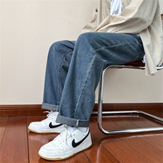 牛仔裤男美式高街vibe水洗潮牌宽松直筒休闲长裤A080-9231-P30，男装牛仔裤，电商A080