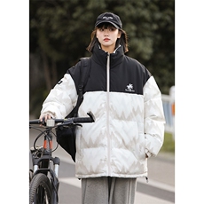 中性风秋冬2024新款立领加厚印花棉衣外套A436-5902-P98控价138，男装棉衣，电商A436