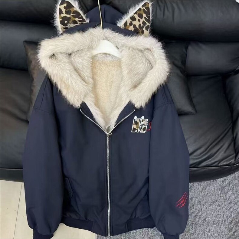 新款上衣美式复古毛领座山雕派克服棉服冬季男女工装棉衣外套时尚,男装棉衣,星座1210-1
