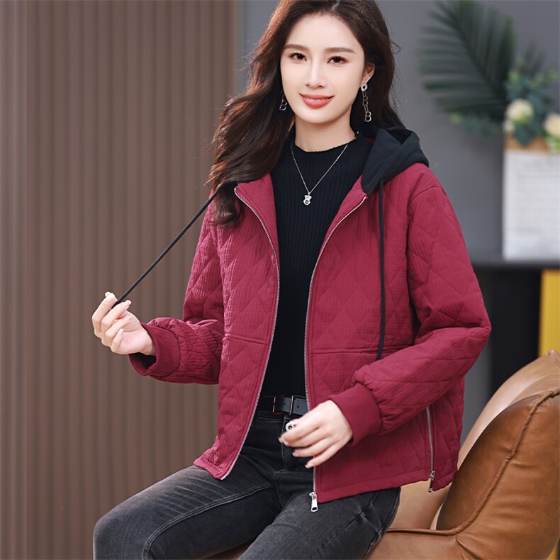 连帽宽松加棉加厚棉衣女加厚冬季棉服女外套,女装棉衣/棉服,3200格调