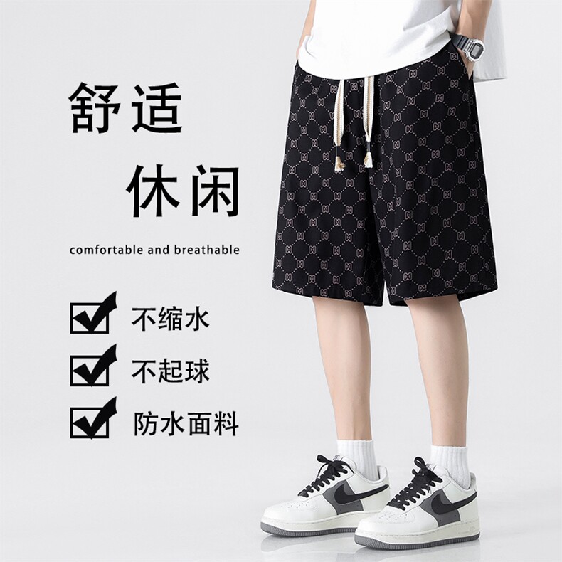 夏季休闲满布印花休闲百搭舒适休闲五分裤DK280特批17,男装休闲裤,星座718-1