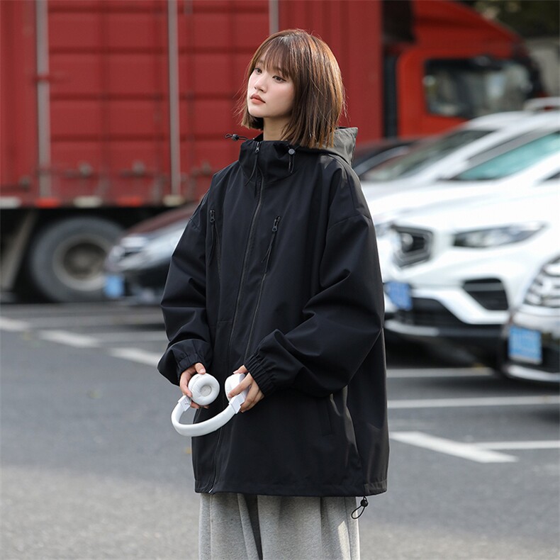 815A-MJ78342-68特春秋装新款斜拉链登山服三防冲锋衣外套女模,男装夹克,星座815A