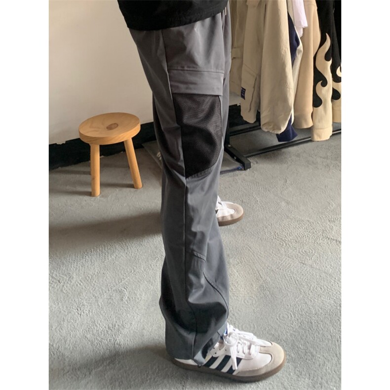 KZA599LL-P48美式机能冲锋裤男网眼透气尼龙速干工装裤户外登山裤图片